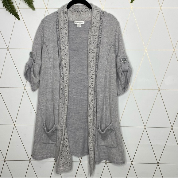 Christopher & Banks Other - Christopher and Banks light grey drapey cardigan medium